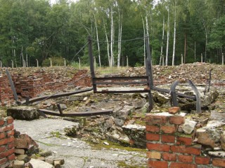Destroyed Gas chamber at Birkenau 